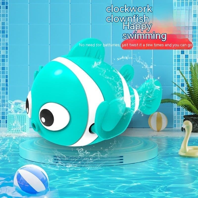 image-Baby Bath Toys Children Playing Water Small Yellow Duck Swimming Playing Water Little Duck Little Turtle