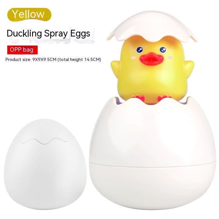 image-Baby Bath Toys Children Playing Water Small Yellow Duck Swimming Playing Water Little Duck Little Turtle