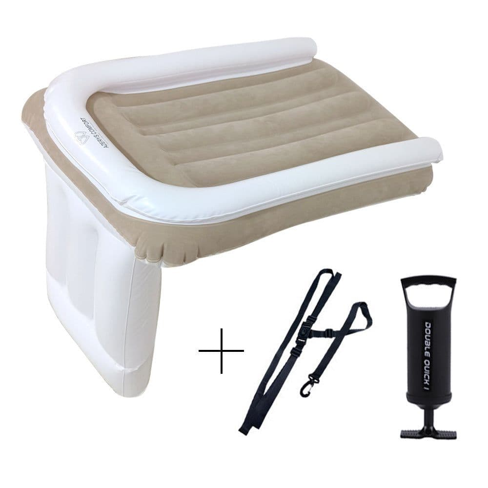 image-Amazon Baby Inflatable Mattress Rear Folding Car Mat Outdoor Travel Thickened Flocking Air Cushion
