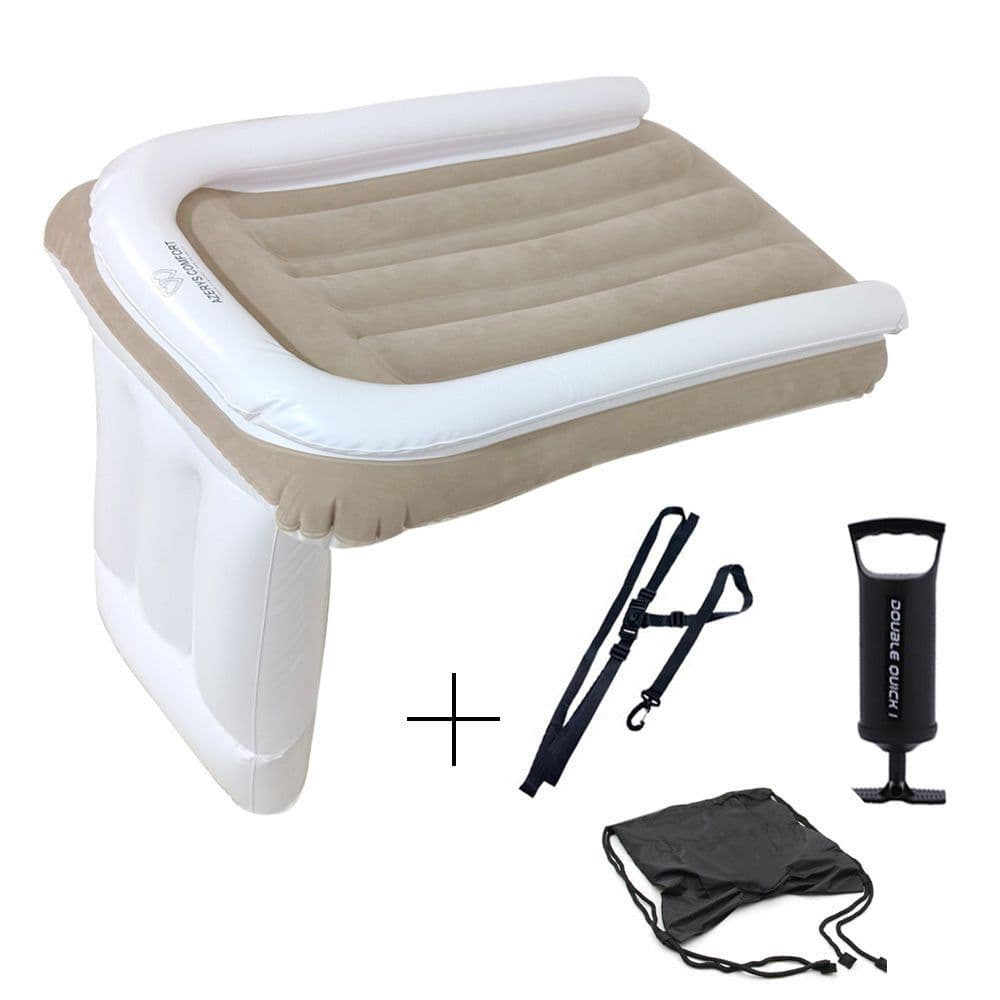 image-Amazon Baby Inflatable Mattress Rear Folding Car Mat Outdoor Travel Thickened Flocking Air Cushion