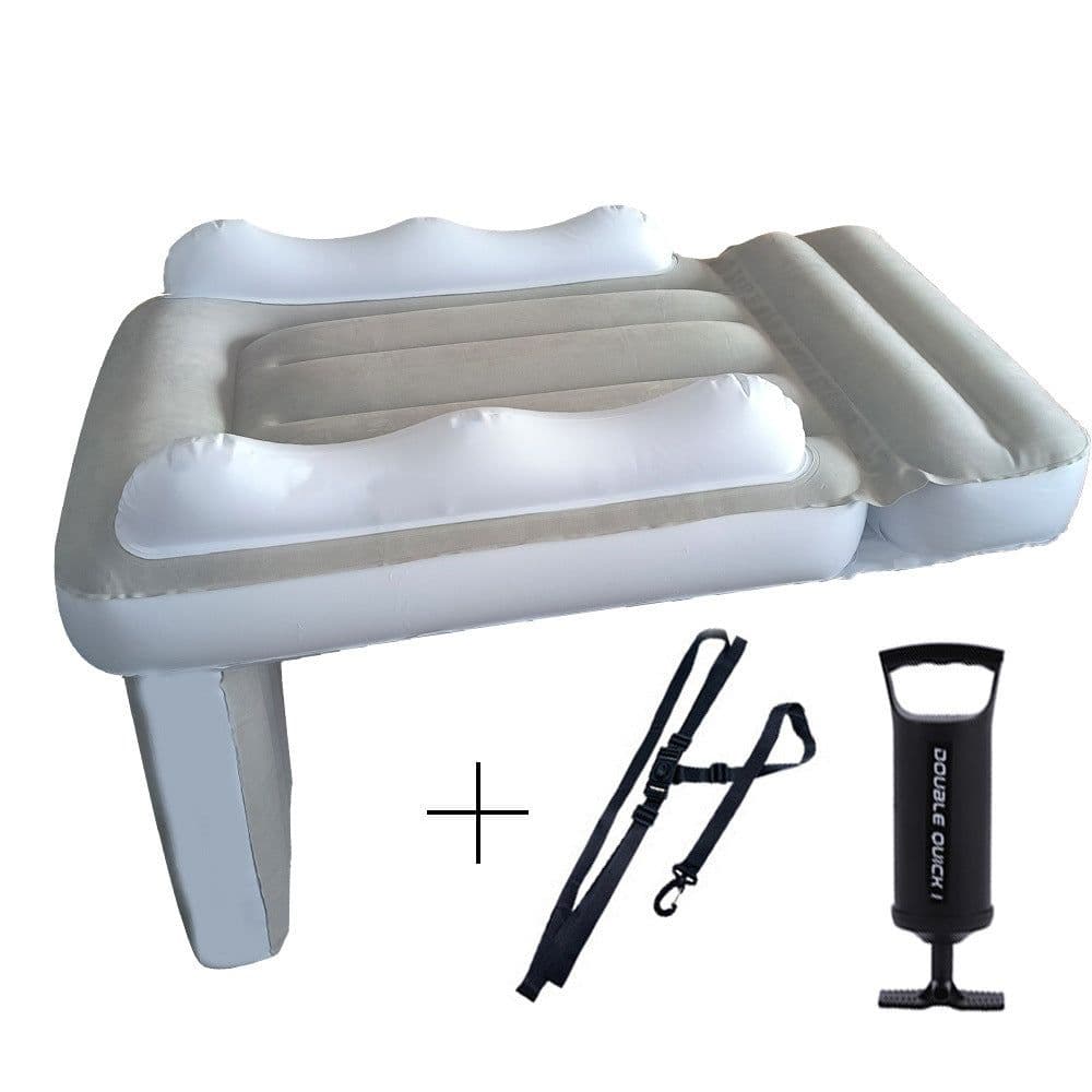 image-Amazon Baby Inflatable Mattress Rear Folding Car Mat Outdoor Travel Thickened Flocking Air Cushion