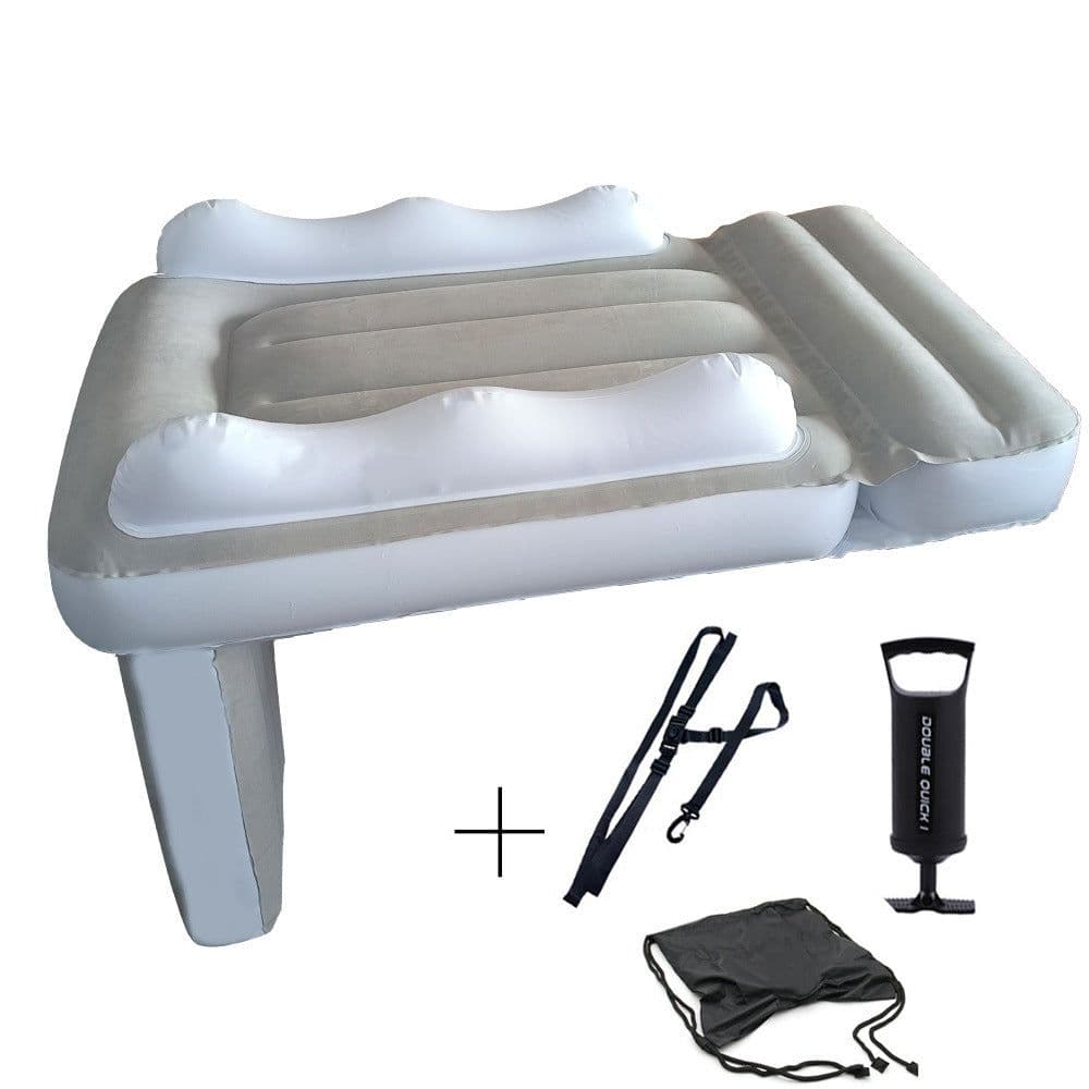 image-Amazon Baby Inflatable Mattress Rear Folding Car Mat Outdoor Travel Thickened Flocking Air Cushion