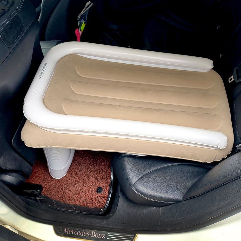image-Amazon Baby Inflatable Mattress Rear Folding Car Mat Outdoor Travel Thickened Flocking Air Cushion