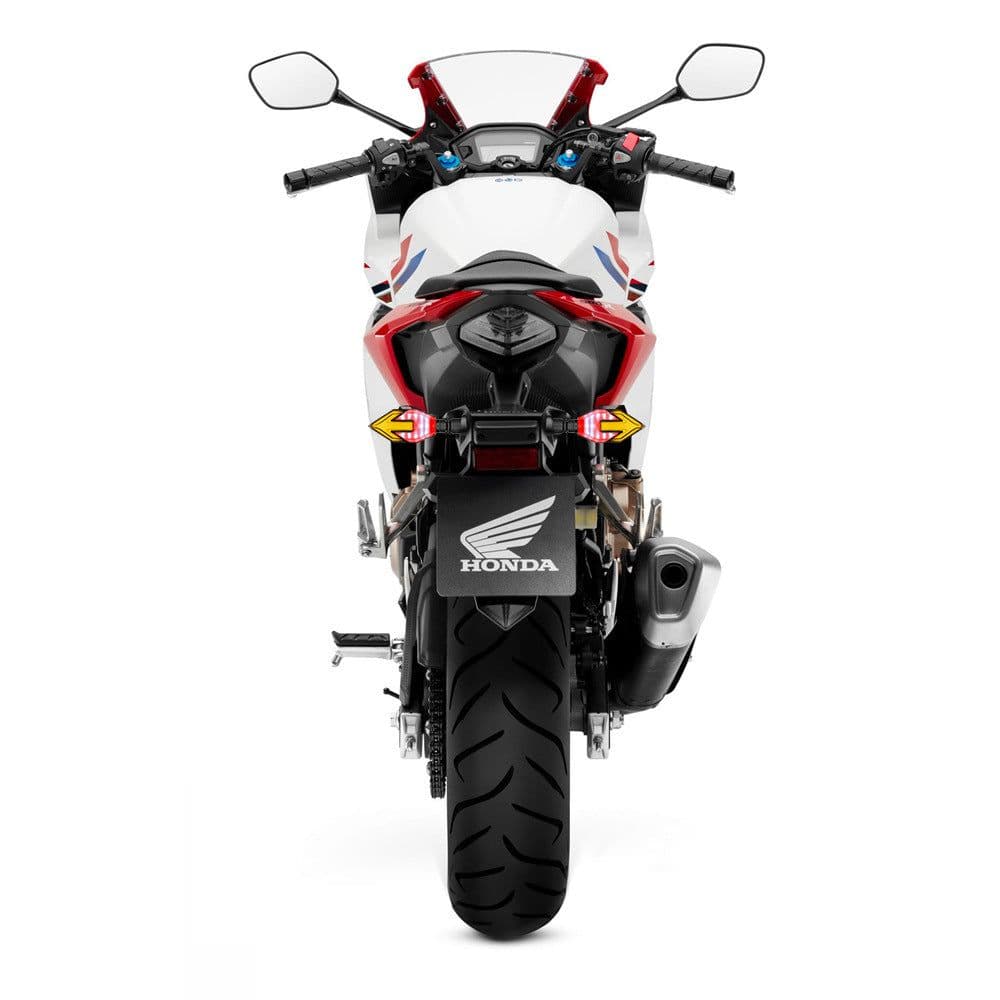 image-Motorcycle Arrow-shaped Light Guide Two-color LED Turn Signal Daytime Running Lamp