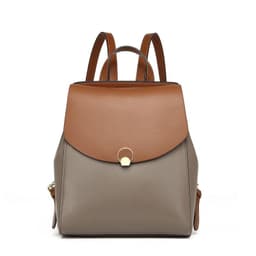 image-Women's New Large Capacity Leather Backpack