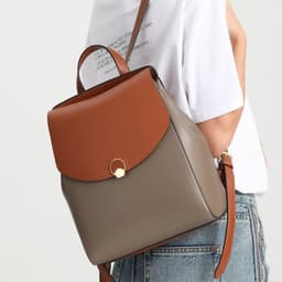 image-Women's New Large Capacity Leather Backpack