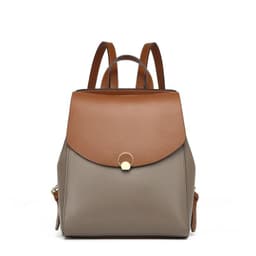 image-Women's New Large Capacity Leather Backpack