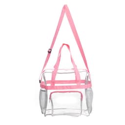 image-PVC Transparent Bags Handbag Portable Travel Buggy Bag