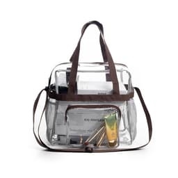 image-PVC Transparent Bags Handbag Portable Travel Buggy Bag