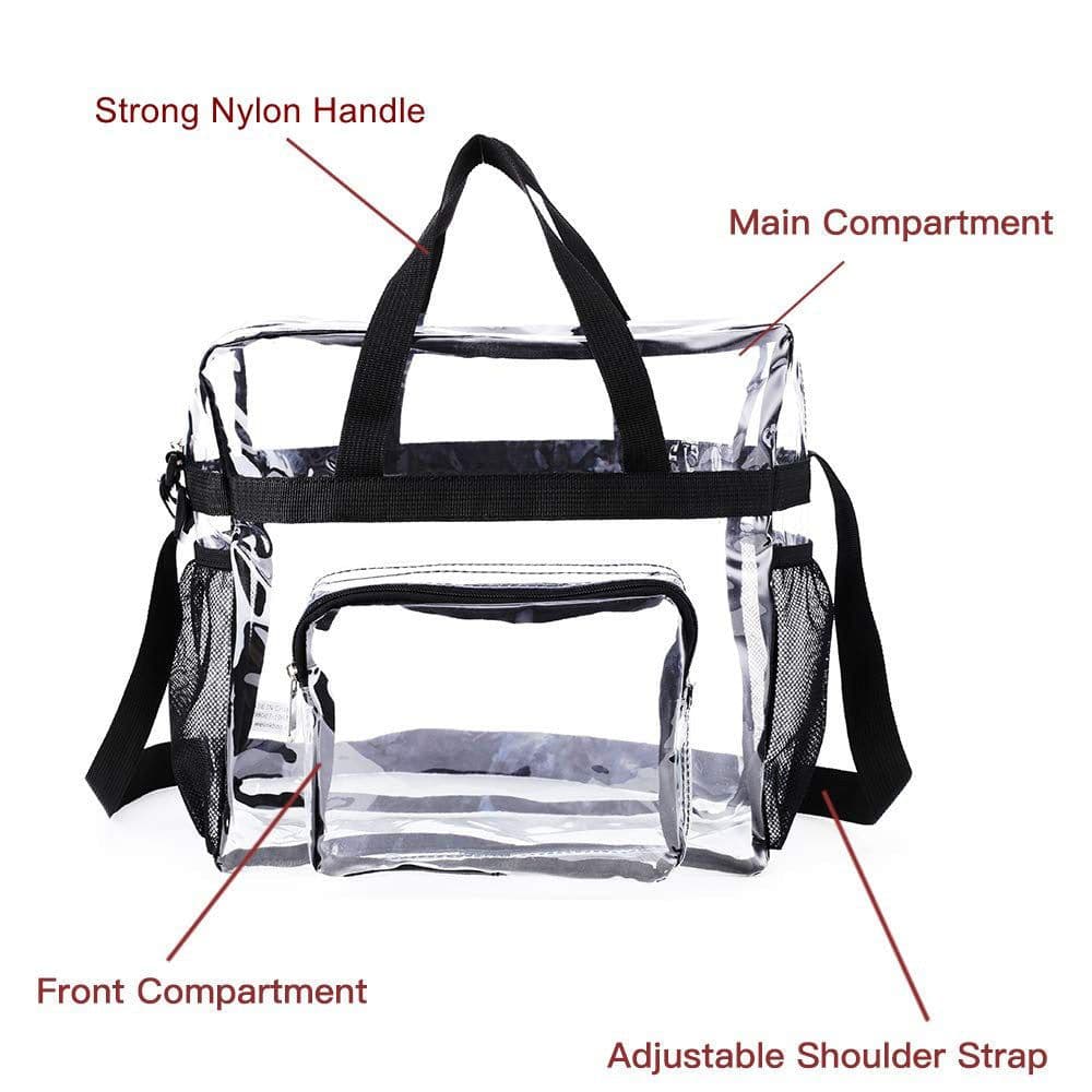 image-PVC Transparent Bags Handbag Portable Travel Buggy Bag