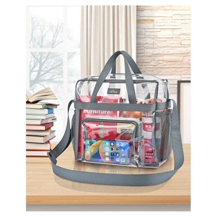 image-PVC Transparent Bags Handbag Portable Travel Buggy Bag