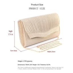 image-Dinner Clutch Flip Solid Color