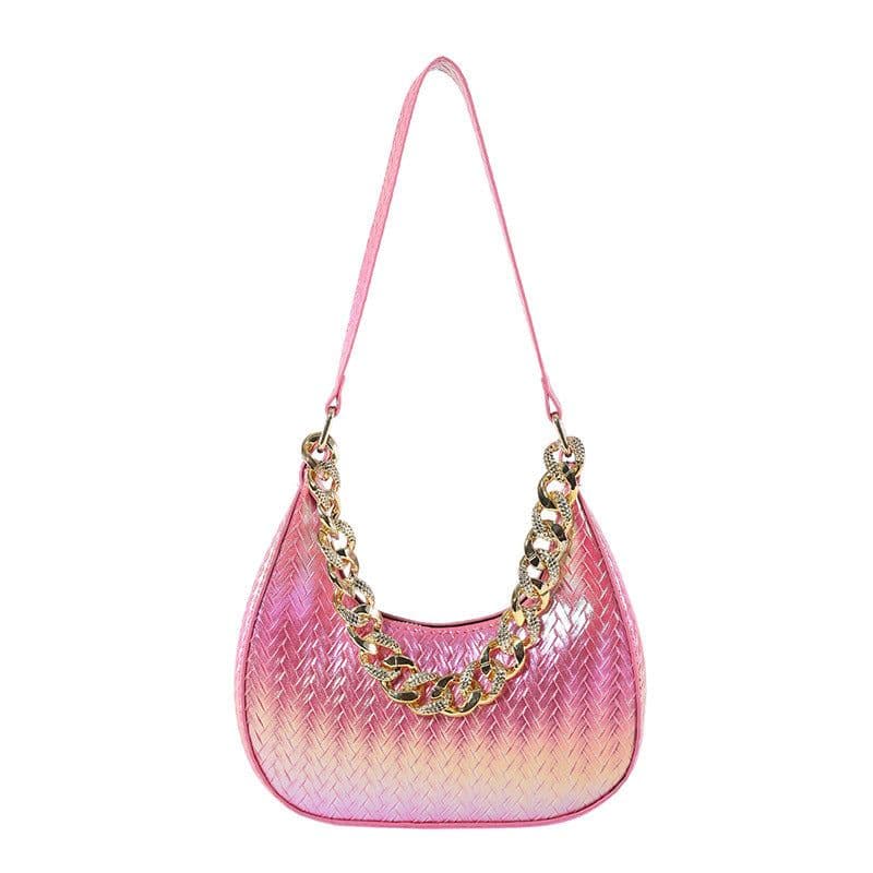 image-Women's Fashion Colorful Shiny Shoulder Bag