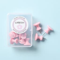 image-Macaron Color Boxed Push Pin Simple Creative Large Small Size Plastic Pushpin Office Supplies