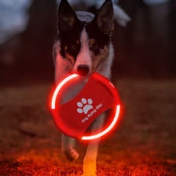 image-Dog Flying Discs Light Glowing LED LuminousTrainning Interactive Toys Game Flying Discs Dog Toy Pet Dog Accessories Pet Products