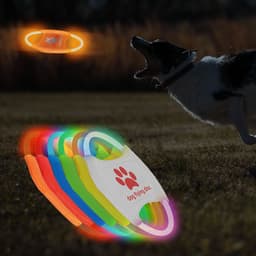 image-Dog Flying Discs Light Glowing LED LuminousTrainning Interactive Toys Game Flying Discs Dog Toy Pet Dog Accessories Pet Products
