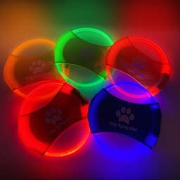 image-Dog Flying Discs Light Glowing LED LuminousTrainning Interactive Toys Game Flying Discs Dog Toy Pet Dog Accessories Pet Products