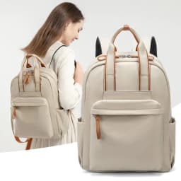 image-Commuter 14-inch Computer Backpack Simple All-match Oxford Cloth Backpack Large Capacity Travel Bag
