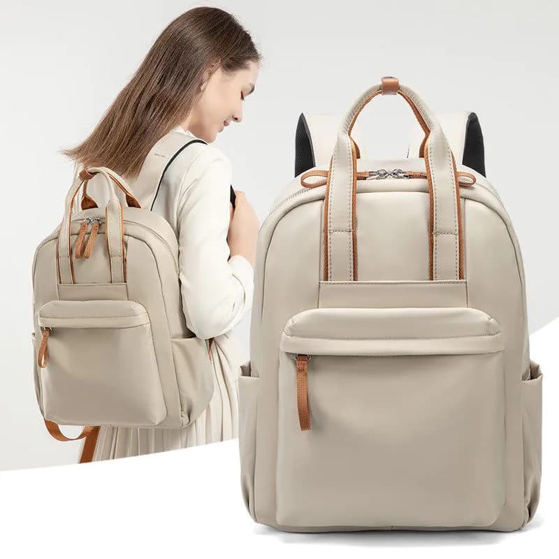 image-Commuter 14-inch Computer Backpack Simple All-match Oxford Cloth Backpack Large Capacity Travel Bag