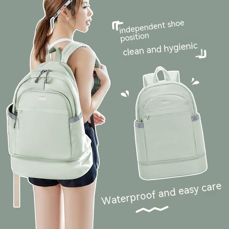 image-Gym Bag Women's Dry Wet Separation Waterproof Buggy Bag Swimming Sport Climbing Travel Backpack Shoe Warehouse Travel Backpack