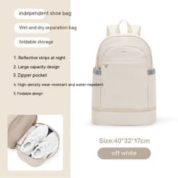 image-Gym Bag Women's Dry Wet Separation Waterproof Buggy Bag Swimming Sport Climbing Travel Backpack Shoe Warehouse Travel Backpack