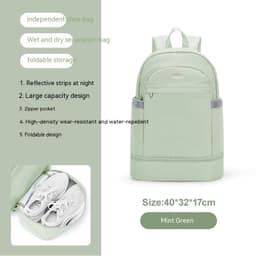 image-Gym Bag Women's Dry Wet Separation Waterproof Buggy Bag Swimming Sport Climbing Travel Backpack Shoe Warehouse Travel Backpack