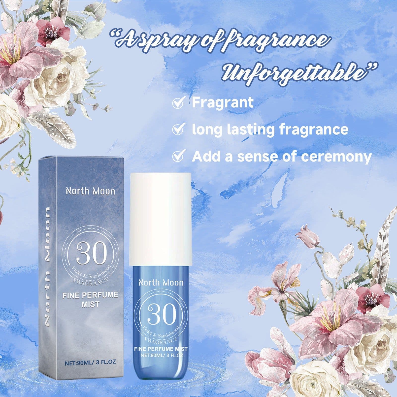 image-Violet Perfume Spray Behind Ear Wrist Lasting Fragrance