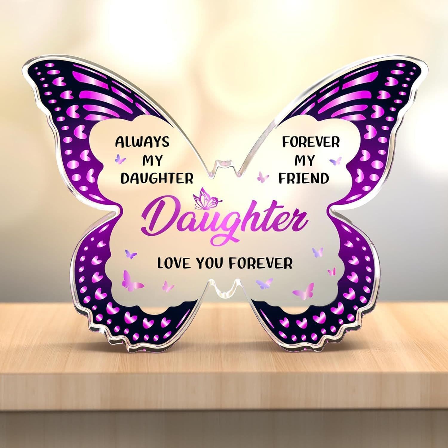 image-Mother's Day Gifts For Mom Grandma Nana DIY Unique Mom Birthday Gift Ideas Butterfly-Shaped Acrylic Keepsake Gifts For Mothers Day