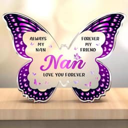 image-Mother's Day Gifts For Mom Grandma Nana DIY Unique Mom Birthday Gift Ideas Butterfly-Shaped Acrylic Keepsake Gifts For Mothers Day