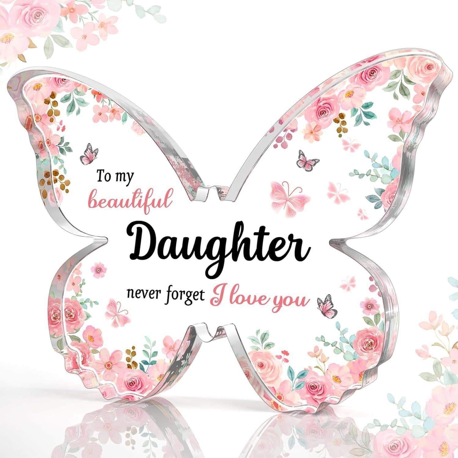 image-Mother's Day Gifts For Mom Grandma Nana DIY Unique Mom Birthday Gift Ideas Butterfly-Shaped Acrylic Keepsake Gifts For Mothers Day