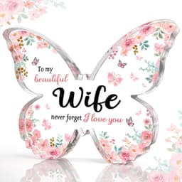 image-Mother's Day Gifts For Mom Grandma Nana DIY Unique Mom Birthday Gift Ideas Butterfly-Shaped Acrylic Keepsake Gifts For Mothers Day