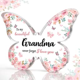image-Mother's Day Gifts For Mom Grandma Nana DIY Unique Mom Birthday Gift Ideas Butterfly-Shaped Acrylic Keepsake Gifts For Mothers Day