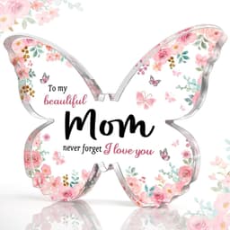 image-Mother's Day Gifts For Mom Grandma Nana DIY Unique Mom Birthday Gift Ideas Butterfly-Shaped Acrylic Keepsake Gifts For Mothers Day