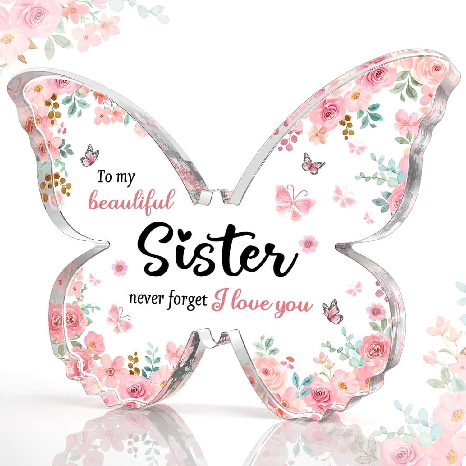 image-Mother's Day Gifts For Mom Grandma Nana DIY Unique Mom Birthday Gift Ideas Butterfly-Shaped Acrylic Keepsake Gifts For Mothers Day