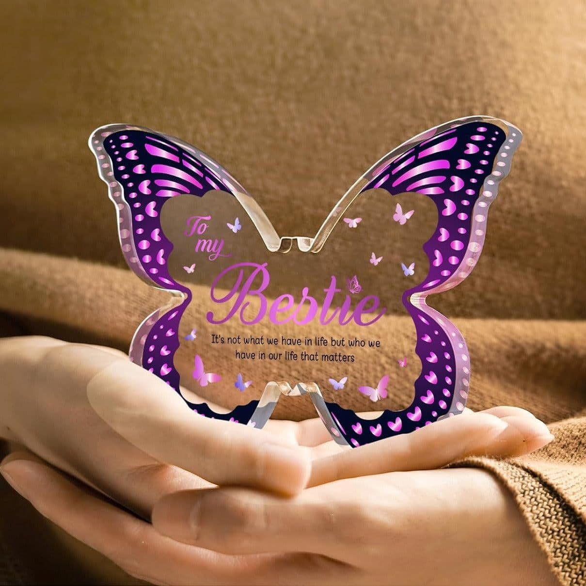 image-Mother's Day Gifts For Mom Grandma Nana DIY Unique Mom Birthday Gift Ideas Butterfly-Shaped Acrylic Keepsake Gifts For Mothers Day