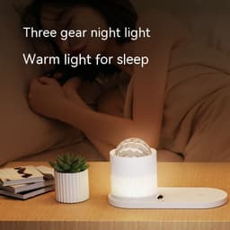 image-Bluetooth Speaker Wireless Charger Starry Sky Small Night Lamp