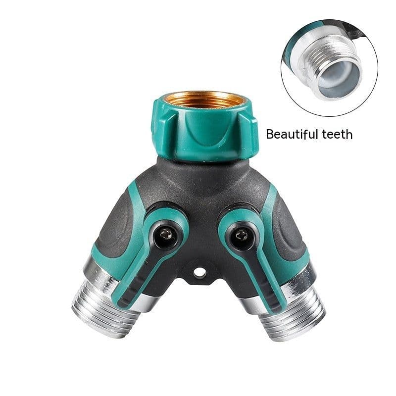 image-Garden Zinc Copper Alloy 6-point Double Pass Ball Valve Diverter