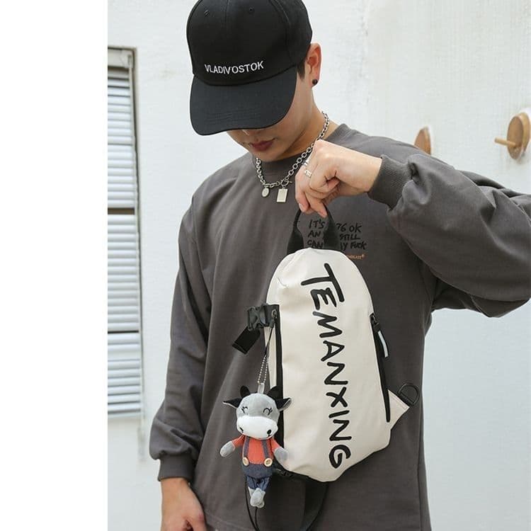 image-Chest Sports Student Shoulder All-match Boys Waist Bag Crossbody Small Female Messenger Bag Men