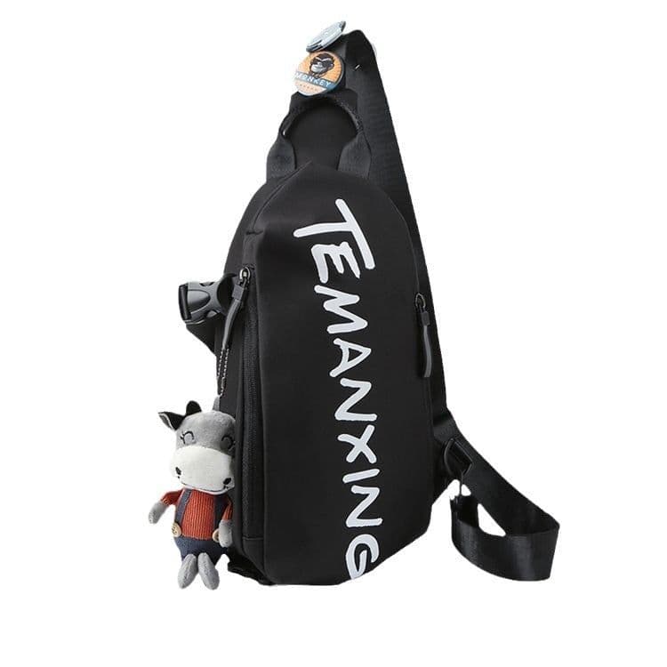 image-Chest Sports Student Shoulder All-match Boys Waist Bag Crossbody Small Female Messenger Bag Men