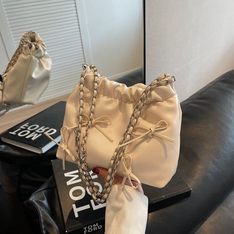 image-Niche Pleated Design Fashion Crossbody Shoulder Bag