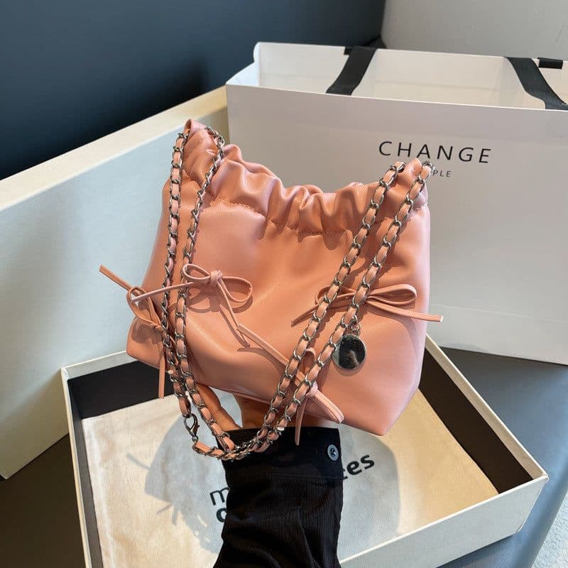 image-Niche Pleated Design Fashion Crossbody Shoulder Bag