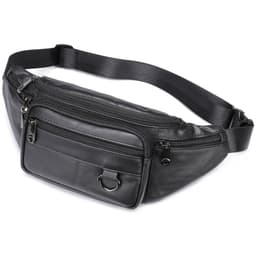 image-Leather Phone Belt Men's Multifunctional Chest Bag Crossbody