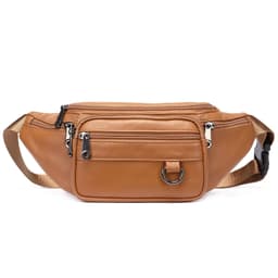 image-Leather Phone Belt Men's Multifunctional Chest Bag Crossbody