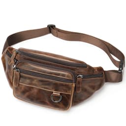 image-Leather Phone Belt Men's Multifunctional Chest Bag Crossbody