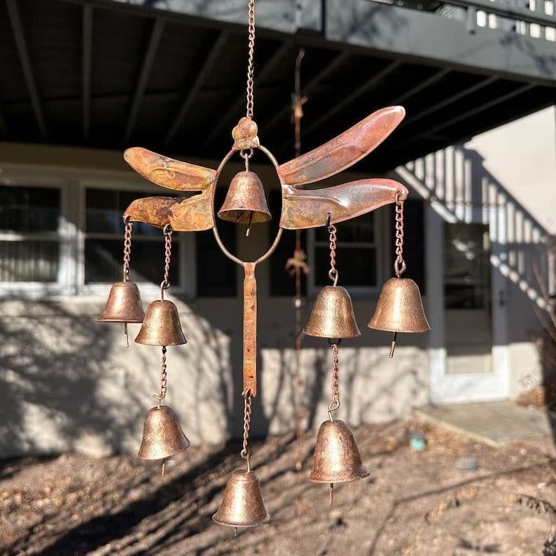 image-Gardening Decorations Dragonfly Wind Chimes
