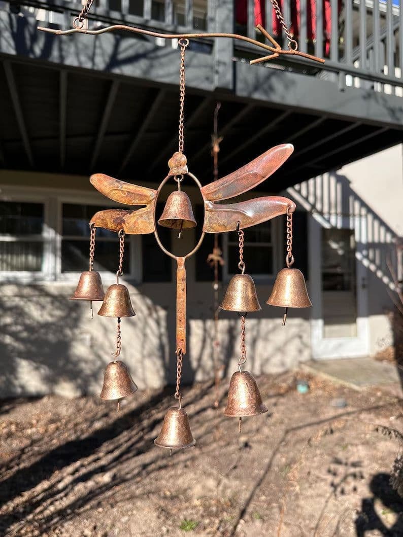 image-Gardening Decorations Dragonfly Wind Chimes