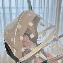 image-Infantile Mosquito Net Complete-type Universal Baby Stroller Breathable