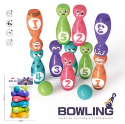 image-Children's Bowling Toys Suit Indoor Large Kindergarten Baby's Ball Parent-child Sports Toys
