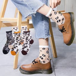 image-Crystal Socks Breathable Socks Mesh Middle Tube
