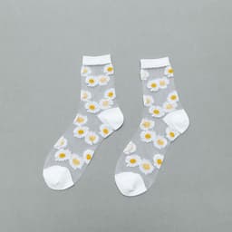 image-Little Daisy Glass Stockings Women's Middle Tube